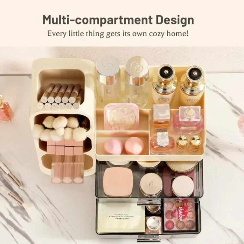 New Makeup Organizer with Drawers, Large Vanity & Countertop Storage Box